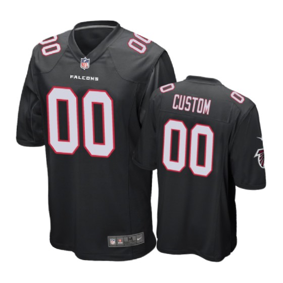 Falcons Black Custom Game Jersey