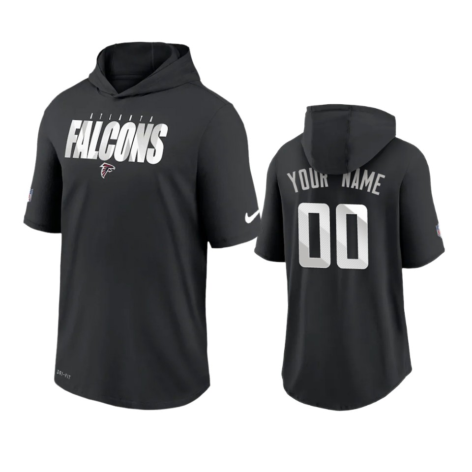 Falcons Custom Black Sideline Playbook T-Shirt