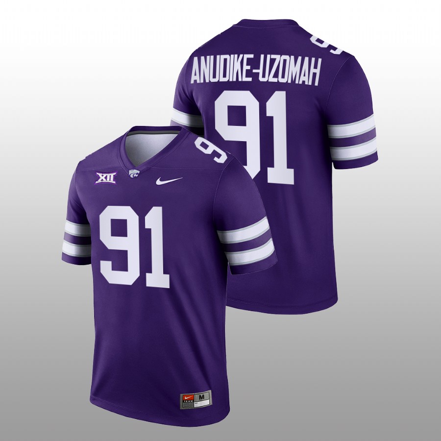 Felix Anudike-Uzomah Kansas State Wildcats Purple 2022-23 College Football Jersey