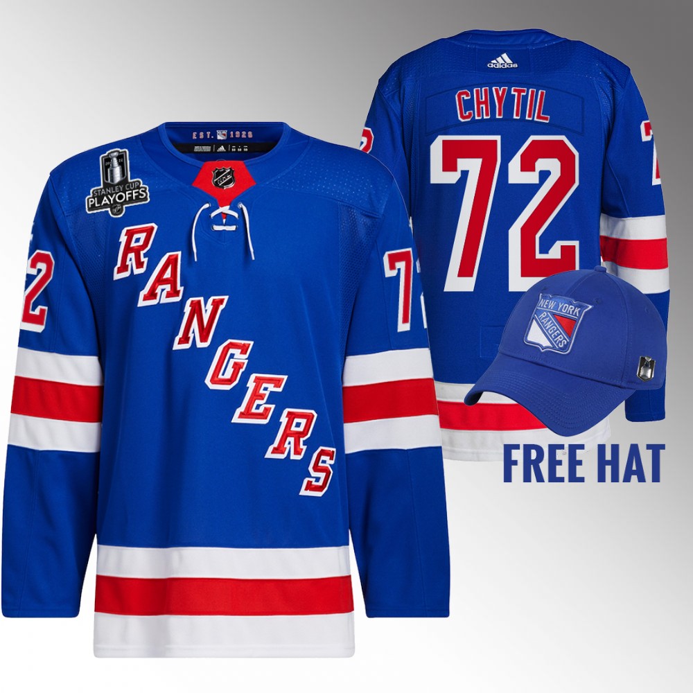 Filip Chytil New York Rangers Royal 2022 Metropolitan Division Champions Authentic Jersey