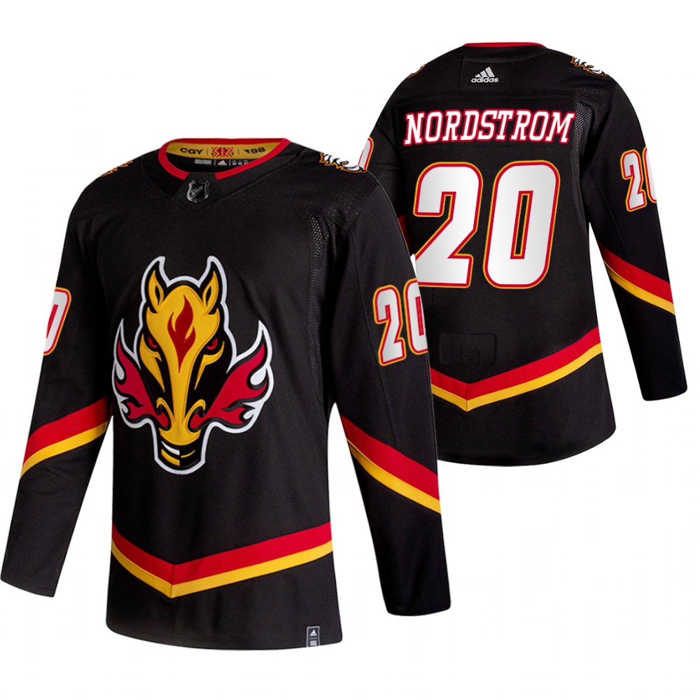 Flames 2021 Reverse Retro #20 Joakim Nordstrom Black Jersey Special Edition Authentic