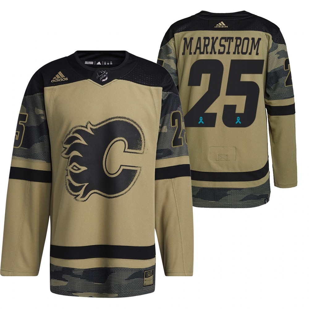 Flames Jacob Markstrom Canadian Armed Force Camo 2021 CAF Night Jersey
