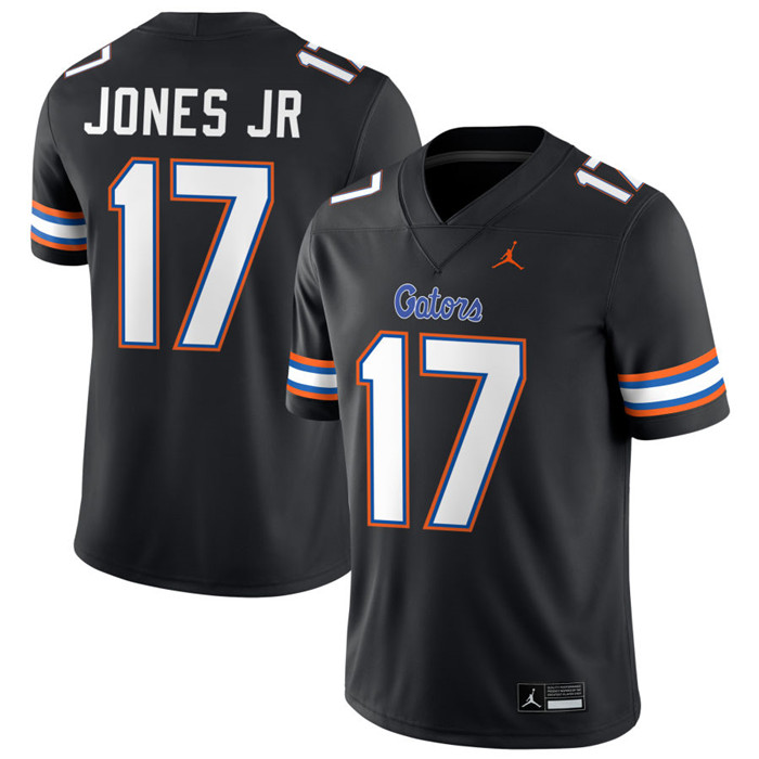 Florida Gators #17 Tramell Jones Jr. Black 2025 Football Game Jersey 