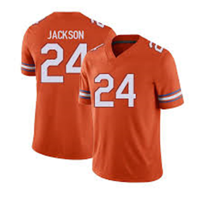 Florida Gators #24 Ja'Kobi Jackson Orange 2025 Football Game Jersey 