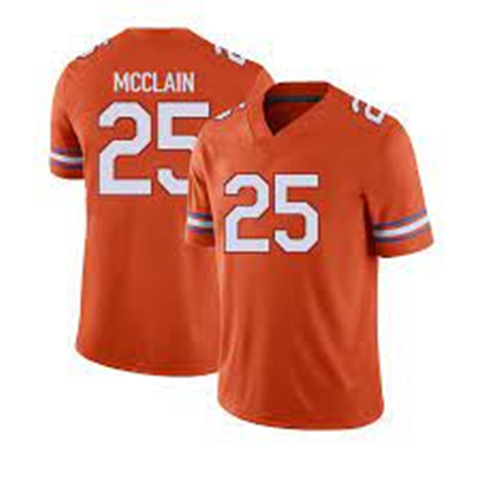 Florida Gators #25 Cormani McClain Orange 2025 Football Game Jersey 