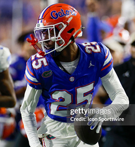 Florida Gators #25 Cormani McClain Royal 2025 Football Game Jersey 