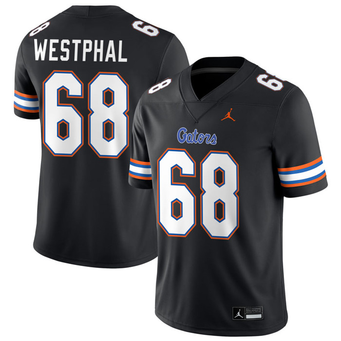 Florida Gators #68 Fletcher Westphal Black 2025 Football Game Jersey 