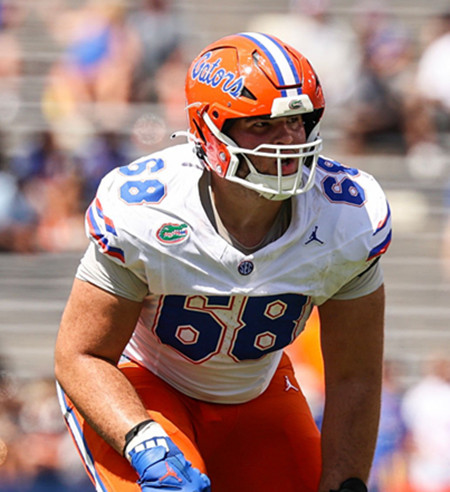 Florida Gators #68 Fletcher Westphal White 2025 Football Game Jersey 