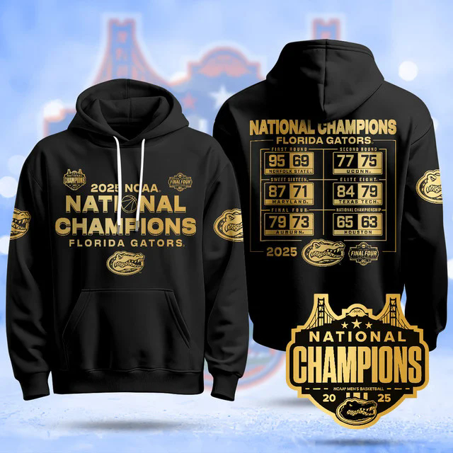 Florida Gators 2025 National Champions Basketball Hoodie BLACKGOLD.webp