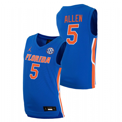 Florida Gators KeVaughn Allen College Basketball Royal NBA Alumni Jersey Men