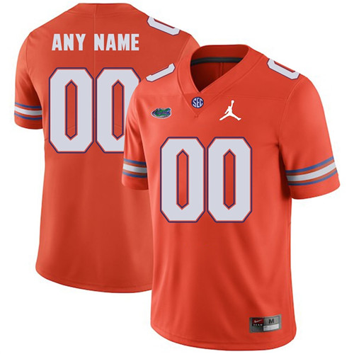 Florida Gators Orange Custom Jordan Brand Football Jersey