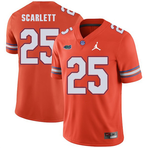 Florida Gators Orange Jordan Scarlett Jordan Brand Football Jersey