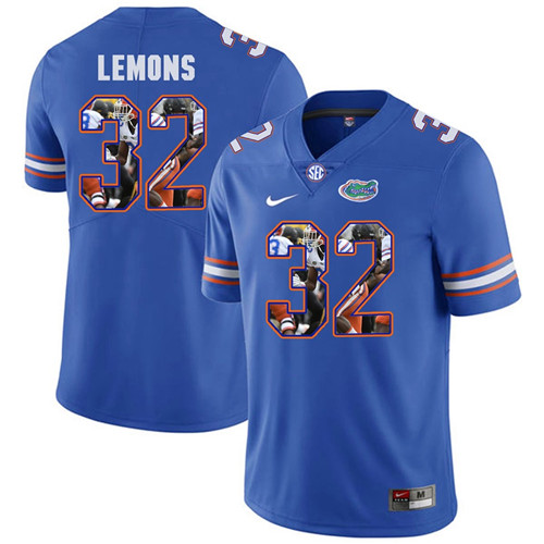 Florida Gators Royal Adarius Lemons College Football Portrait Jersey