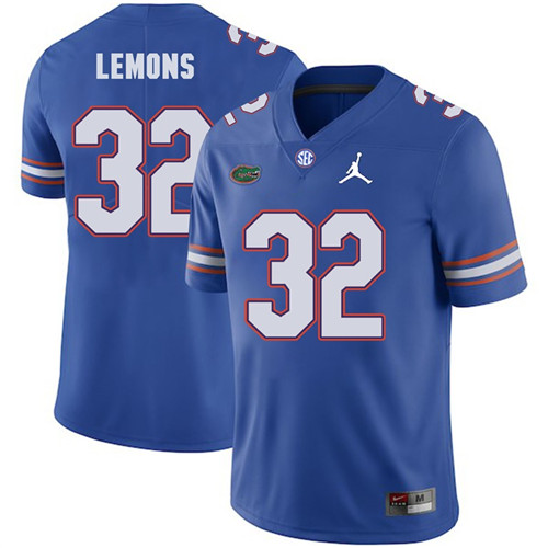 Florida Gators Royal Adarius Lemons Jordan Brand Football Jersey