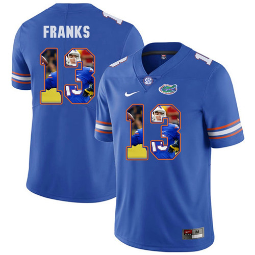 Florida Gators Royal Feleipe Franks College Football Portrait Jersey