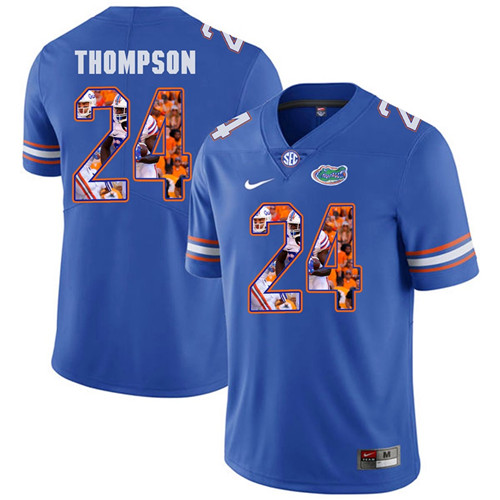 Florida Gators Royal Mark Thompson College Football Portrait Jersey