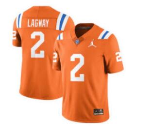 Florida Gators Team-Issued #2 LAGWAY ORANGE Throwback Jersey