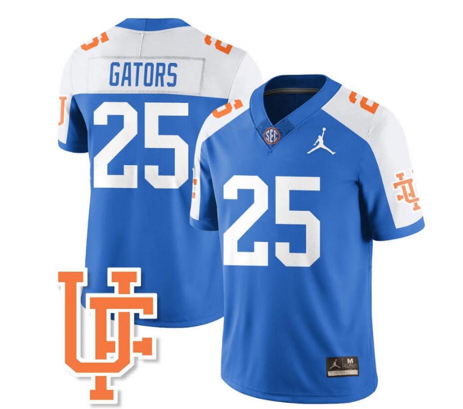 Florida Gators Team-Issued #25 Blue Throwback Jersey