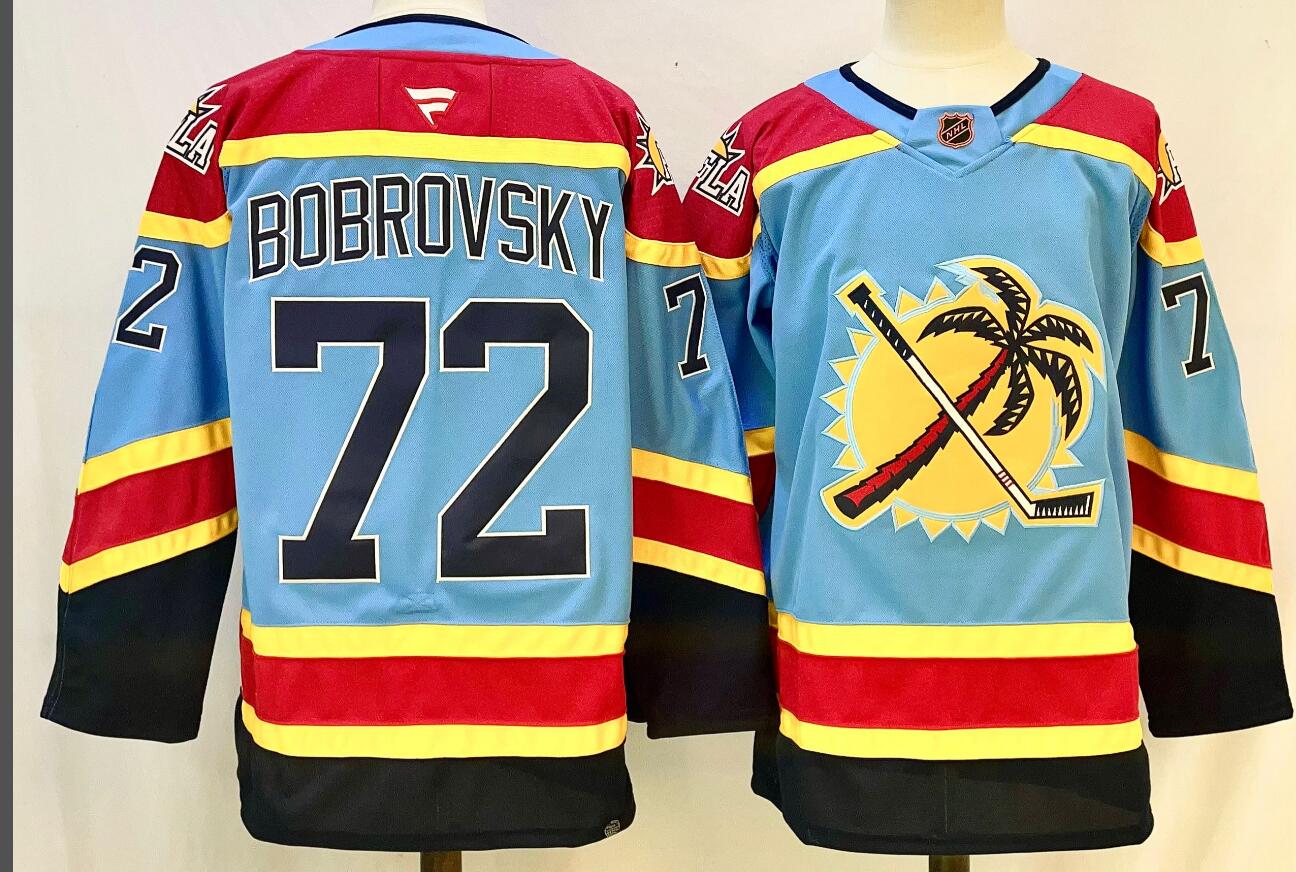 Florida Panthers #72 Sergei Bobrovsky Blue Jersey