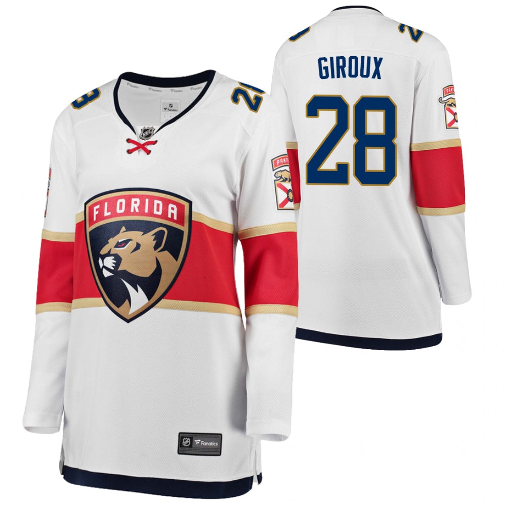 Florida Panthers Claude Giroux Women White 2022 Away Jersey