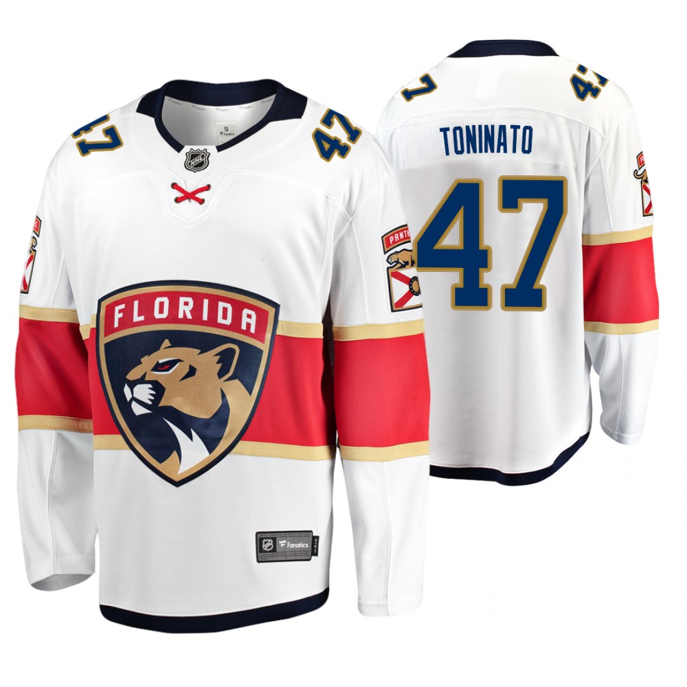 Florida Panthers Dominic Toninato Men's Away Breakaway Player Fanatics Branded Jersey