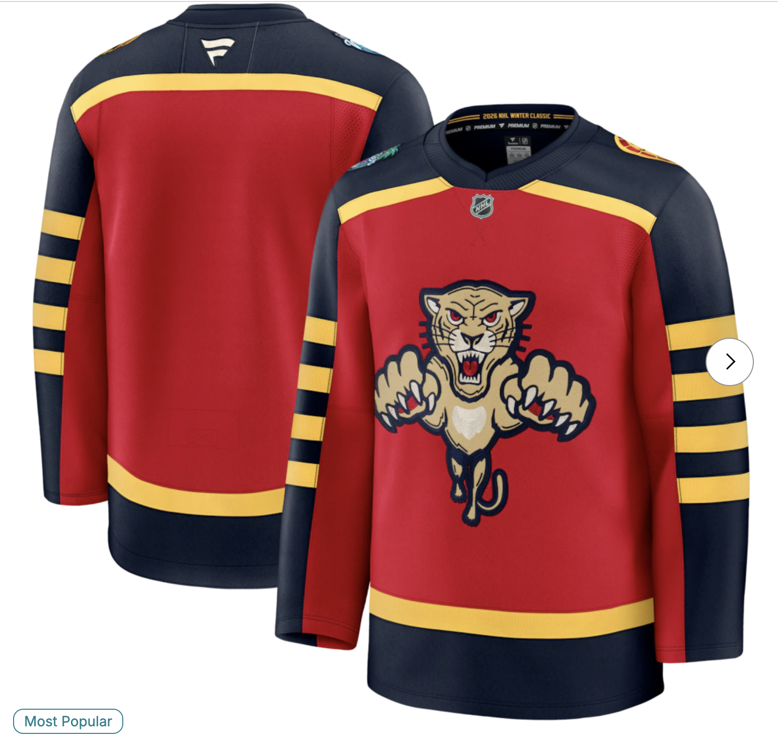 Florida Panthers Fanatics 2026 NHL Winter Classic Premium Jersey