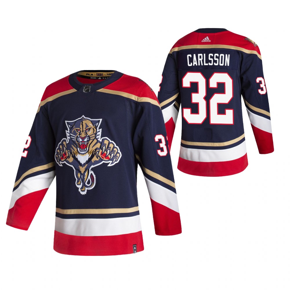 Florida Panthers Lucas Carlsson Navy 2021 Reverse Retro Authentic Jersey