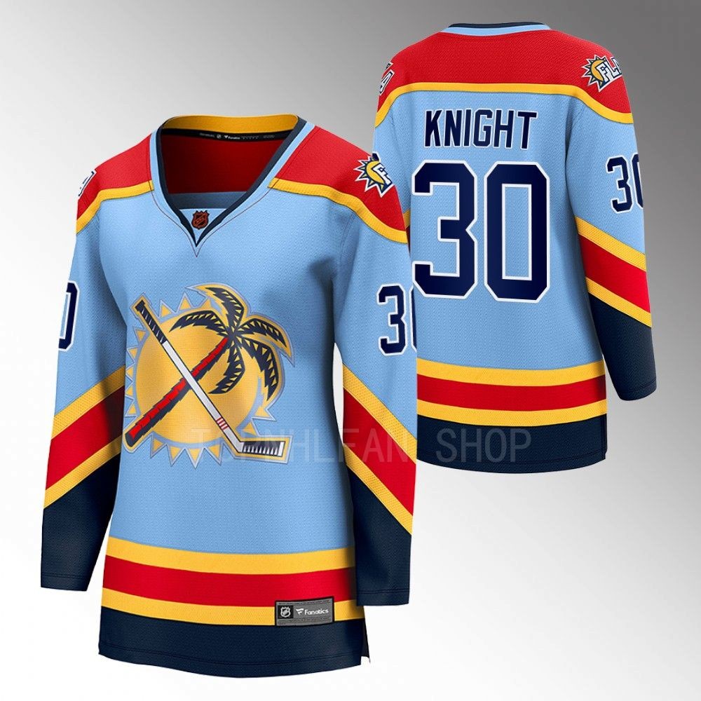 Florida Panthers Spencer Knight Women Blue 2022 Special Edition 2.0 Jersey