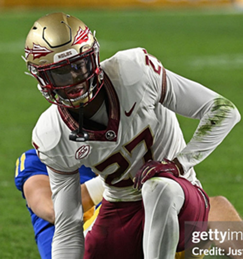 Florida State Seminoles #27 Ashlynd Barker Nike 2025 White Football Game Jersey 