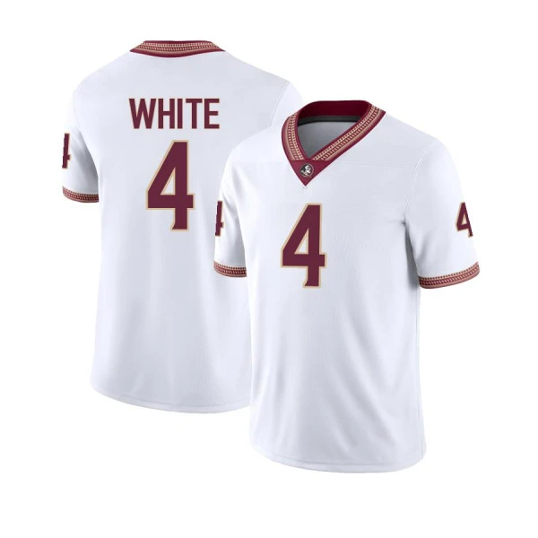 Florida State Seminoles #4 Squirrel White Nike 2025 white Football Game Jersey 