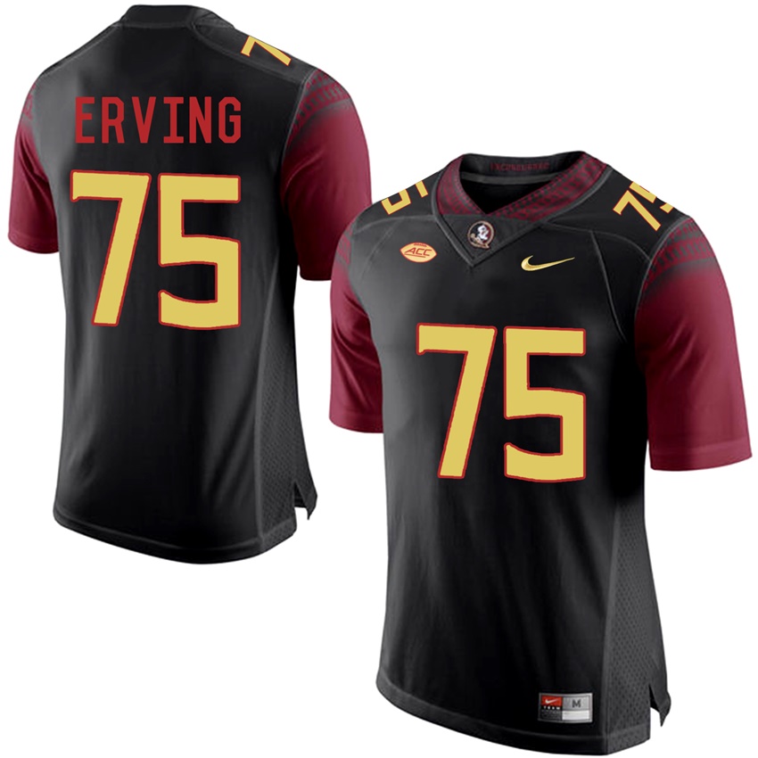 Florida State Seminoles Black Cameron Erving College Basketball Jersey