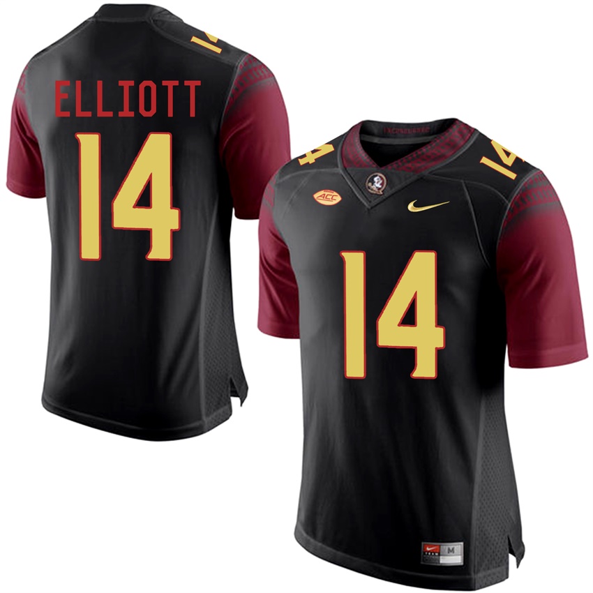 Florida State Seminoles Black Javien Elliott College Basketball Jersey