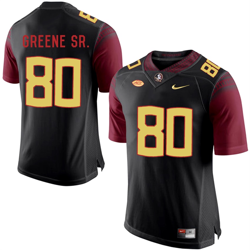 Florida State Seminoles Black Rashad Greene Sr. College Basketball Jersey