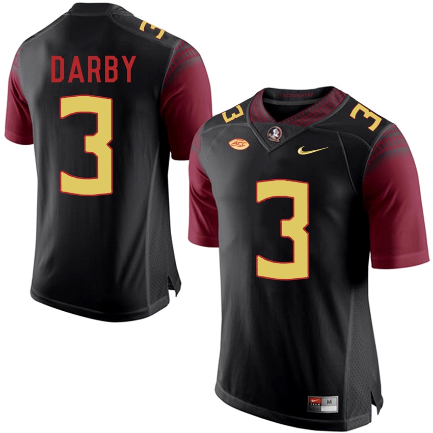 Florida State Seminoles Black Ronald Darby College Basketball Jersey