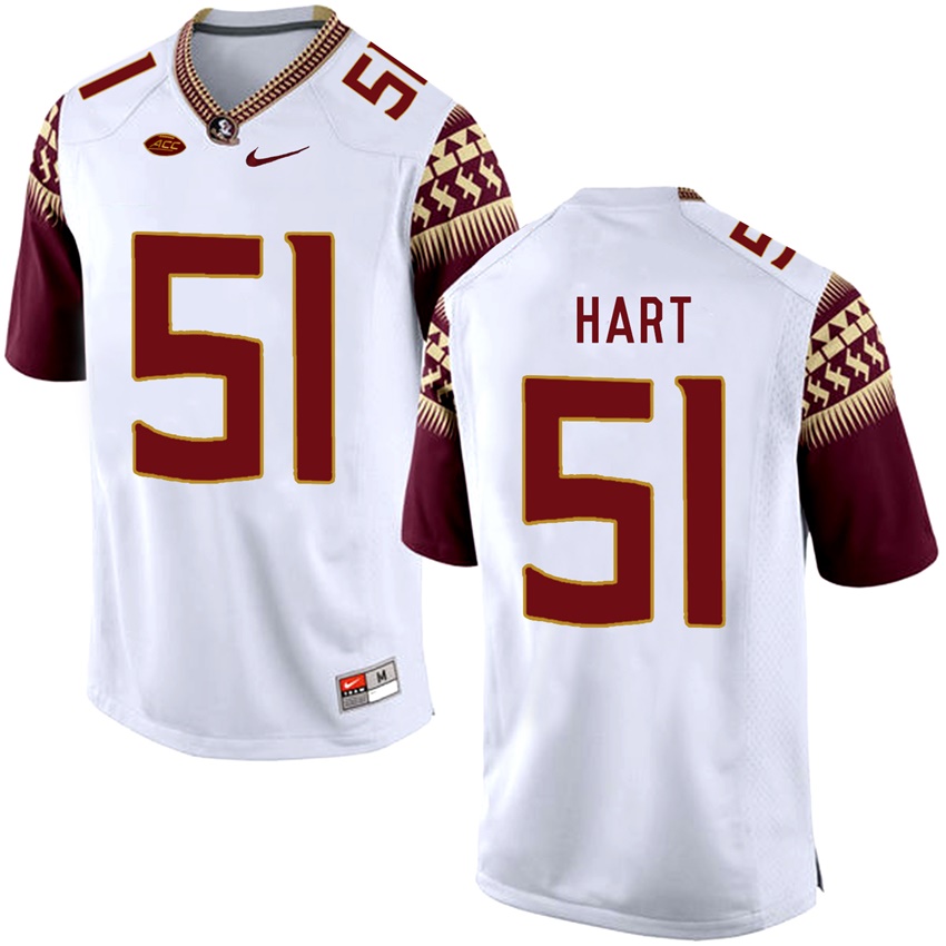 Florida State Seminoles White Bobby Hart College Basketball Jersey