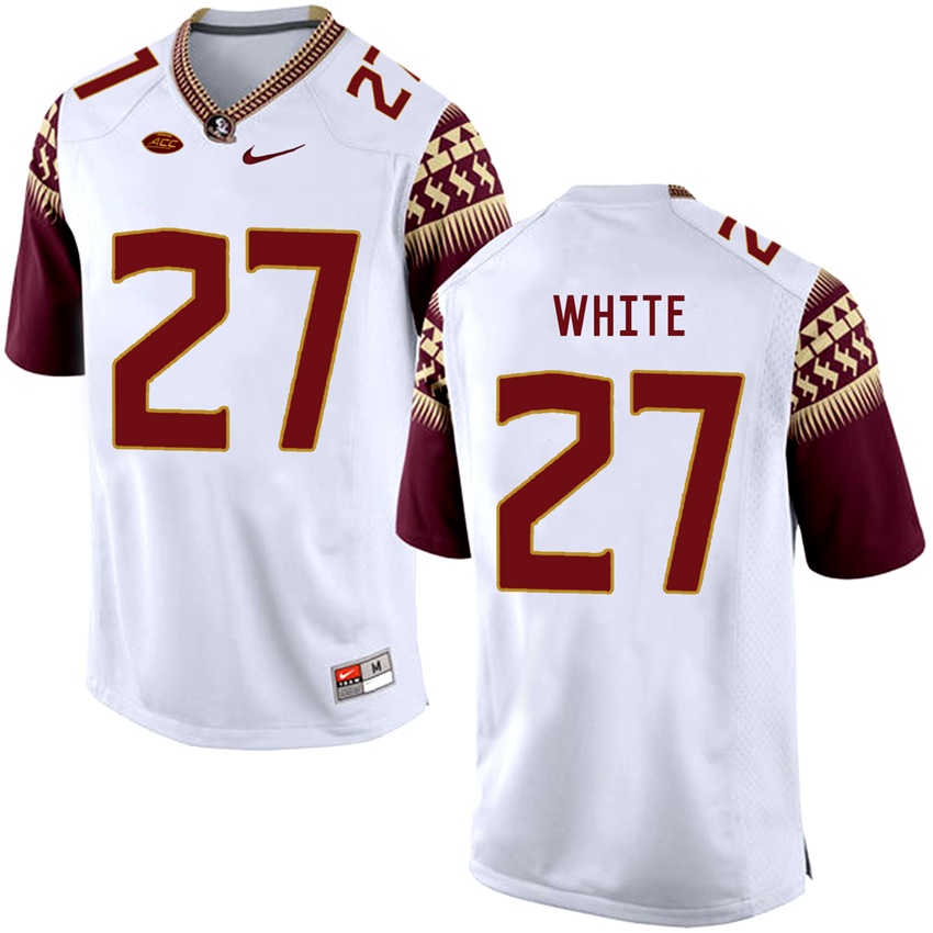 Florida State Seminoles White Marquez White College Basketball Jersey