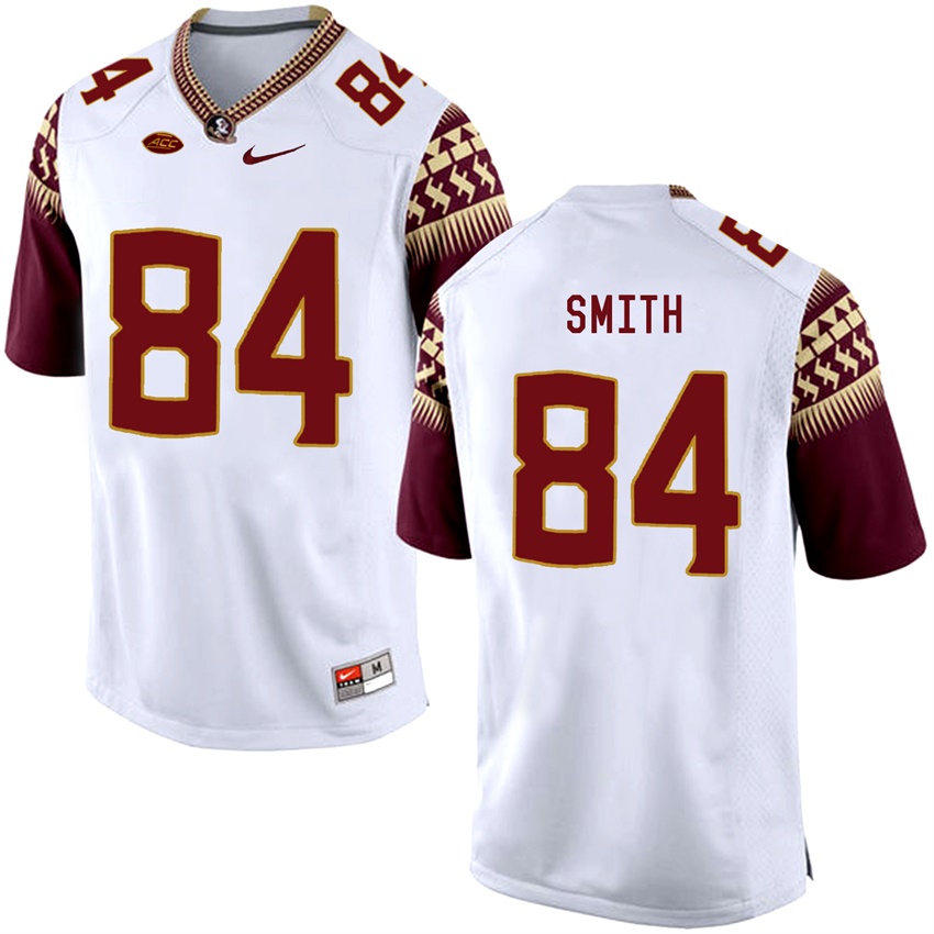Florida State Seminoles White Rodney Smith College Basketball Jersey