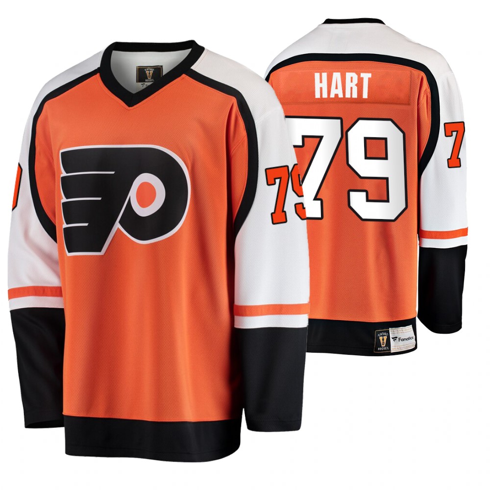Flyers Carter Hart Orange Breakaway Player Premier Jersey