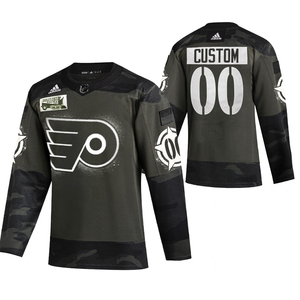 Flyers Custom Camo 2021 Military Night Authentic Limited Jersey
