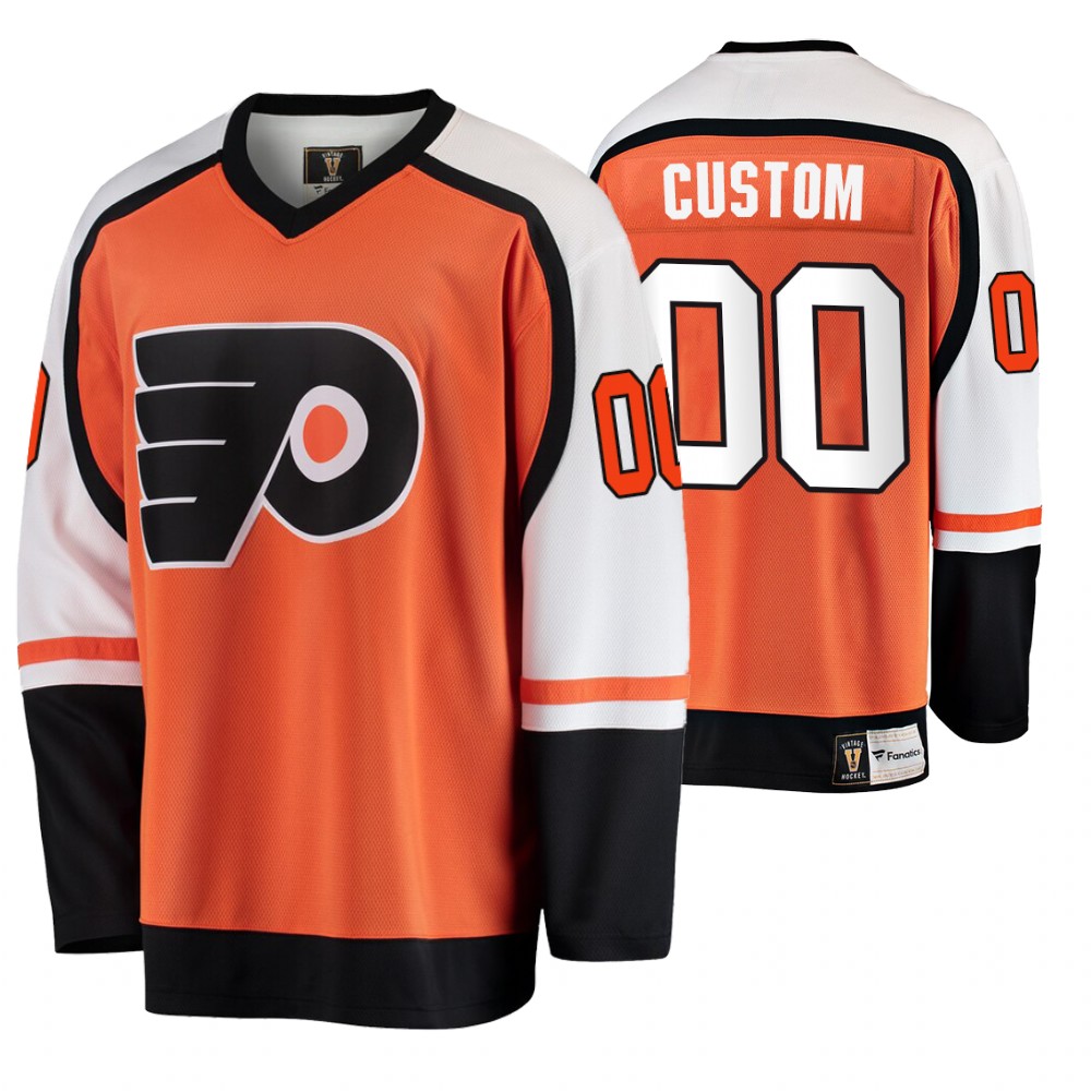 Flyers Custom Orange Breakaway Player Premier Jersey