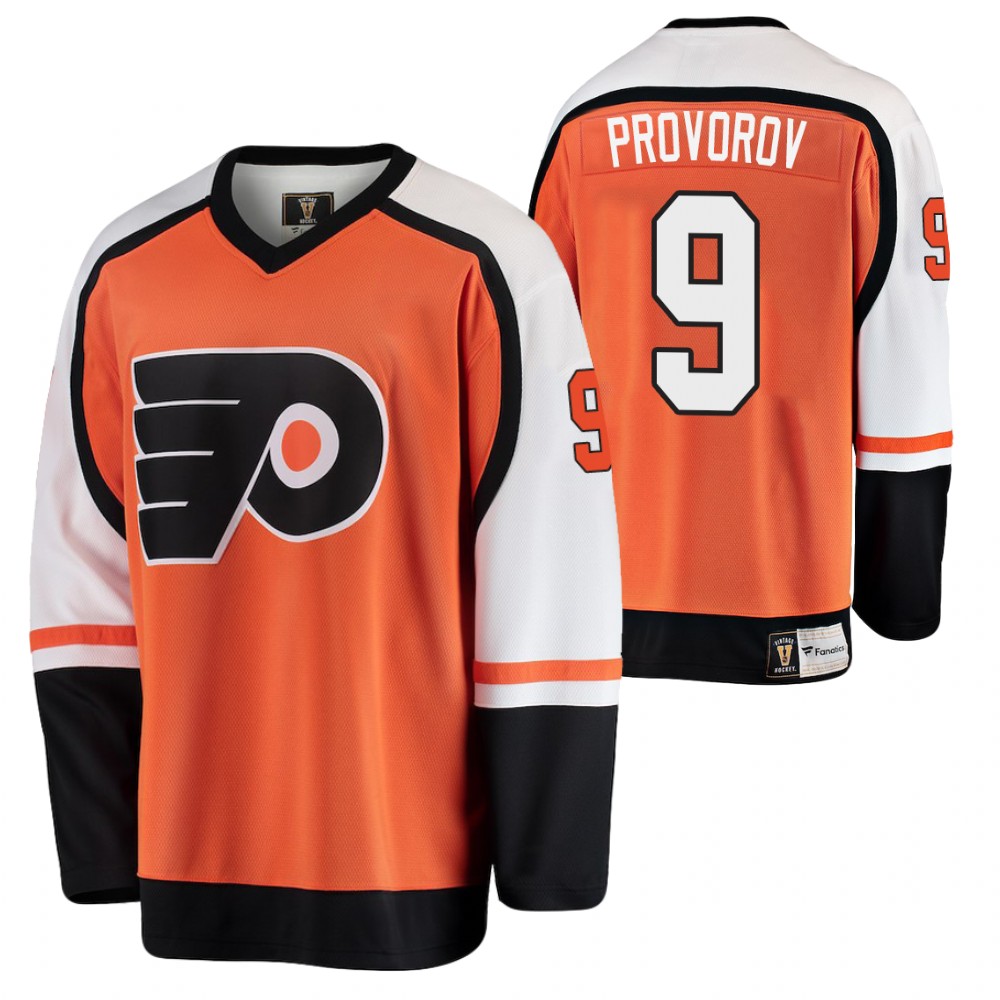 Flyers Ivan Provorov Orange Premier Player Heritage Jersey