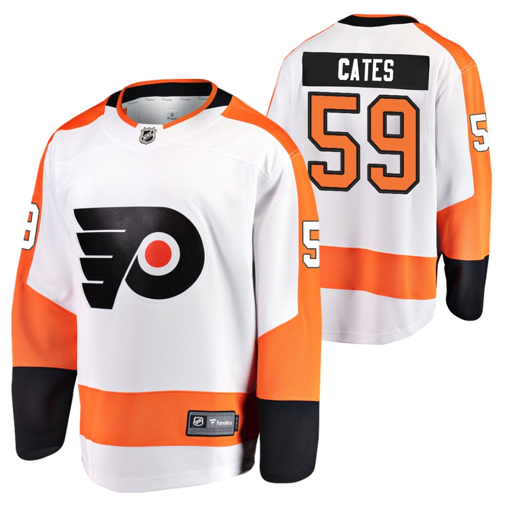 Flyers Jackson Cates Jersey Away White Player Men