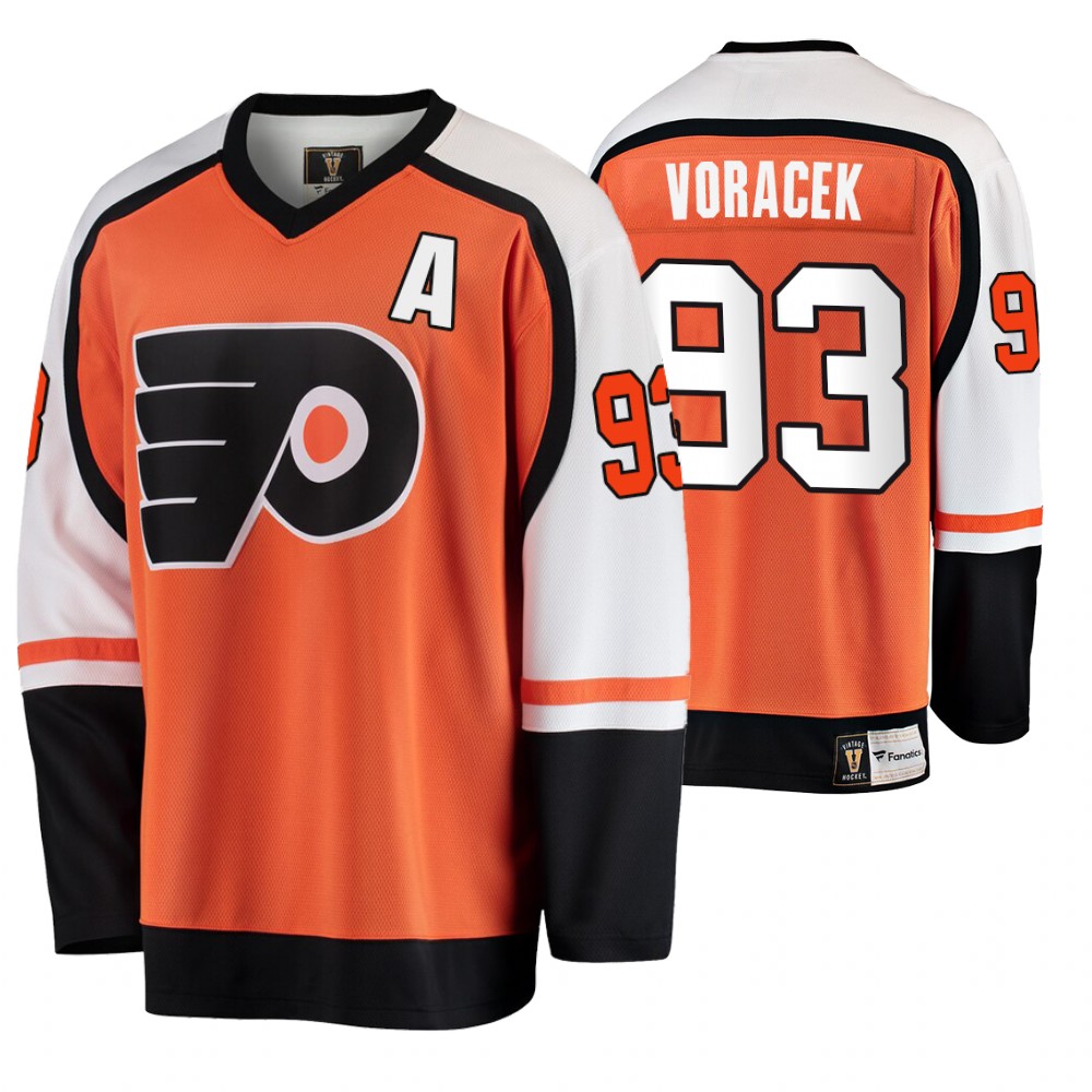 Flyers Jakub Voracek Orange Breakaway Player Premier Jersey