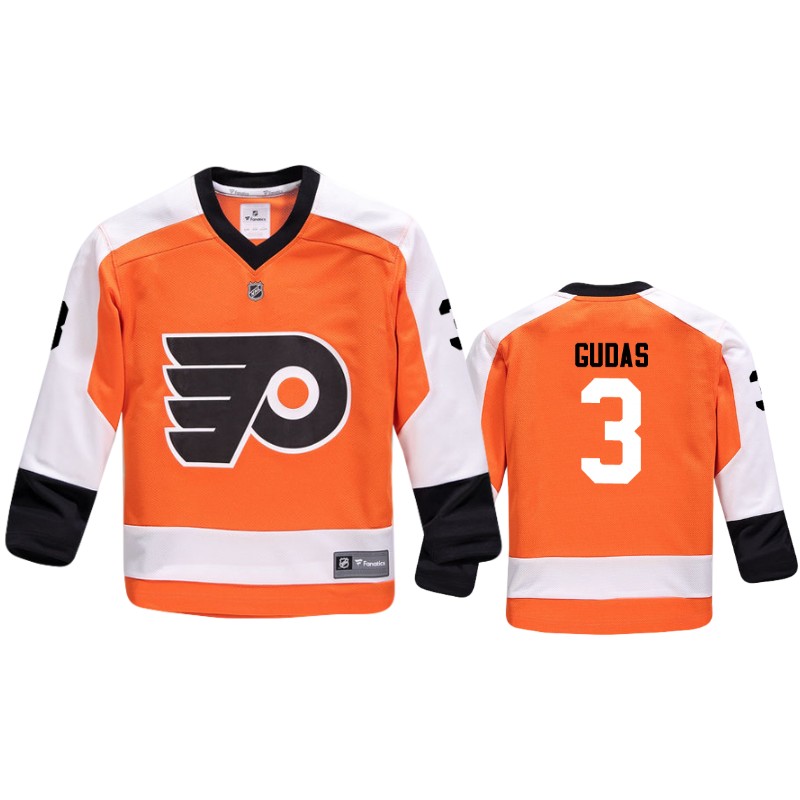 Flyers Radko Gudas Orange Replica Player Home Jersey