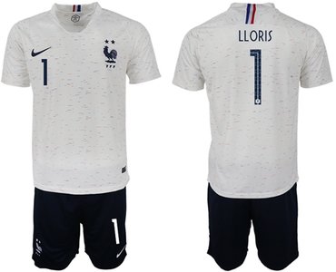 France #1 LLORIS Away Soccer Country Jersey
