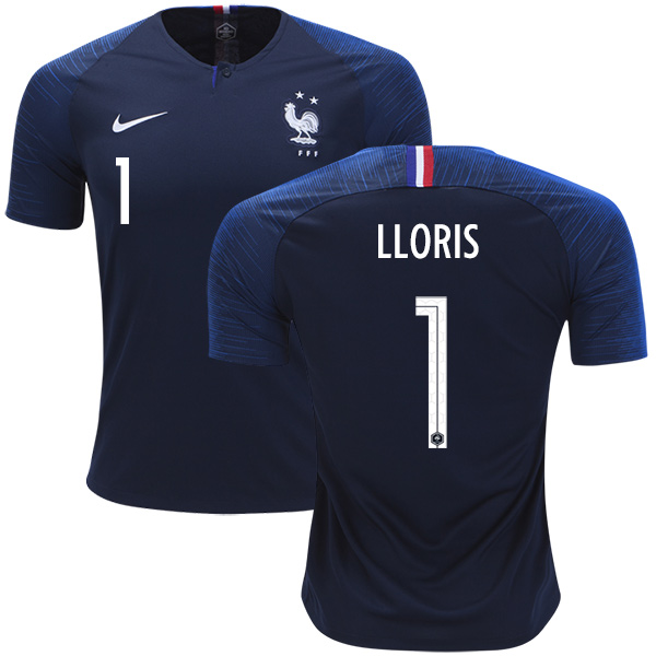 France #1 LLORIS Home Soccer Country Jersey