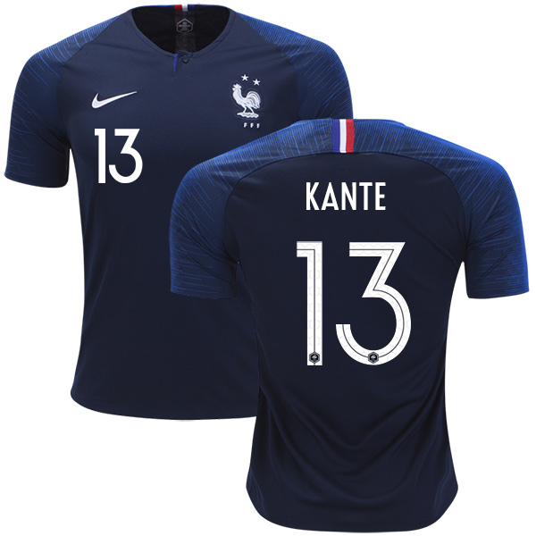 France #13 Kante Home Soccer Country Jersey