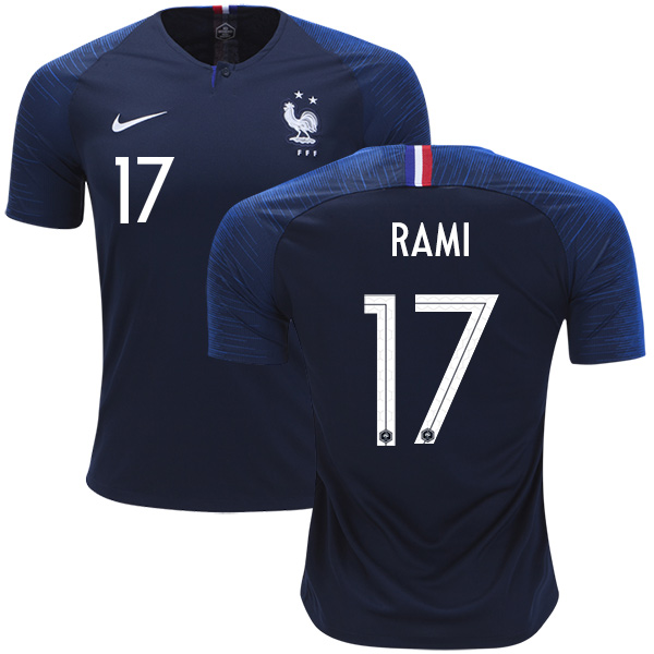 France #17 Rami Home Soccer Country Jersey