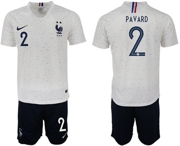 France #2 Pavard Away Soccer Country Jersey