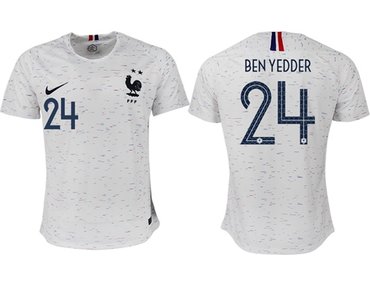 France #24 Ben Yedder Away Soccer Country Jersey